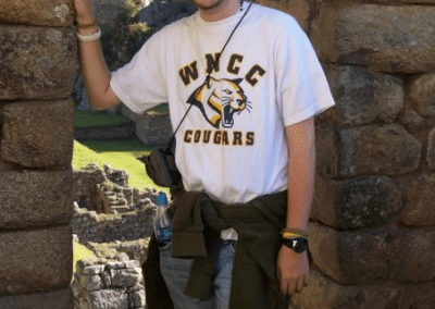 WNCC students have traveled the globe, here at Machu Picchu, Peru in 2008.